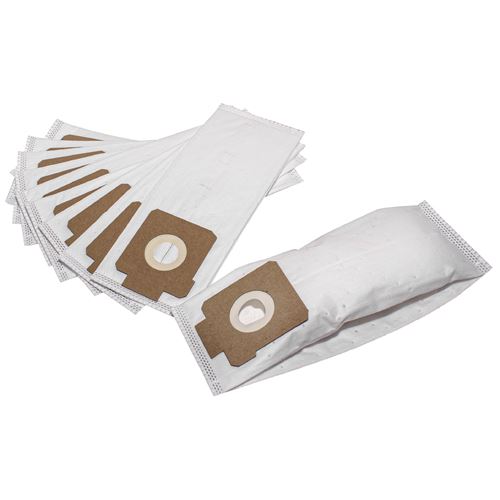 vhbw 10x Sacs compatible avec AEG/Electrolux ZS 200 Energica, ZS 201 Energica aspirateur - microfibres non tissées, 17, 28cm x 11cm, blanc