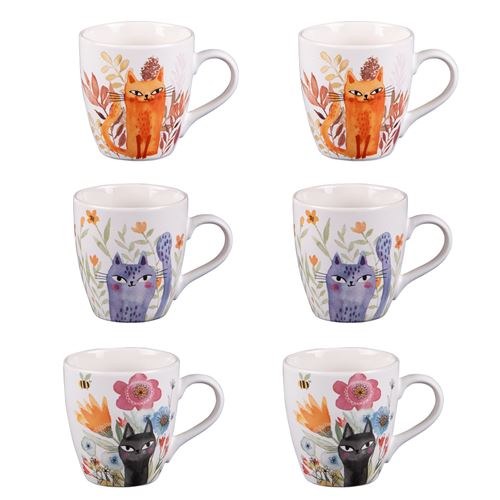 Table Passion Blanc Coffret 6 Tasses Savannah 23 Cl - Porcelaine - Image 3