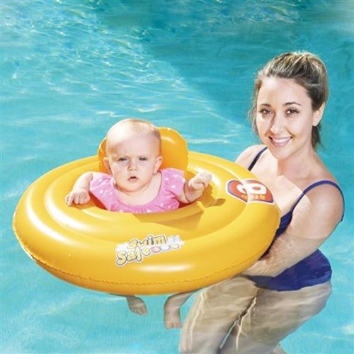 Bébé Siège De Piscine - Anneau De Natation Gonflable Avec Dossier Coccinelle - Flotteur Pour Bébés 6-36 Mois (12-38 Lb) - Sécurité Et Plaisir Garantis !