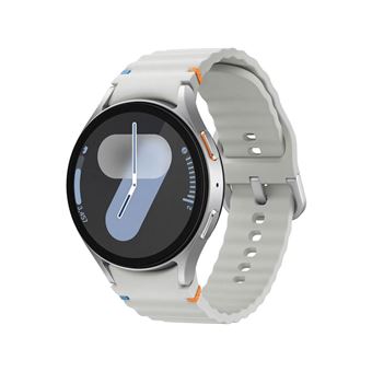 Samsung Galaxy Watch7 - 44 mm - montre intelligente avec bande sport - caoutchouc - taille du bracelet : M/L - affichage 1.47" - 32 Go - NFC, Wi-Fi, Bluetooth - 33.8 g - argent - 1
