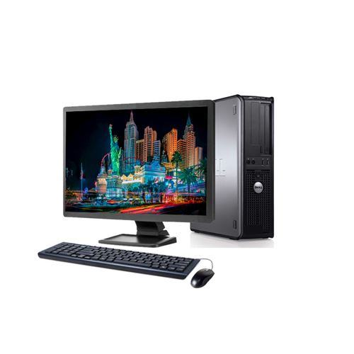Unité centrale Dell 760 DT - Core 2 Duo - RAM 2Go - HDD 160Go - Windows 7 - Ecran 19 - Reconditionné
