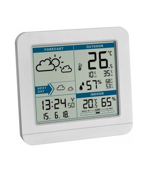 Station météo radiopilotée TFA Dostmann Sky 35.1152.02 Prévisions météorologiques 2 jours