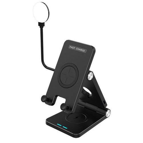 Chargeur Sans Fil 4 en 1, Station de Charge Rapide(Noir)-Chronus