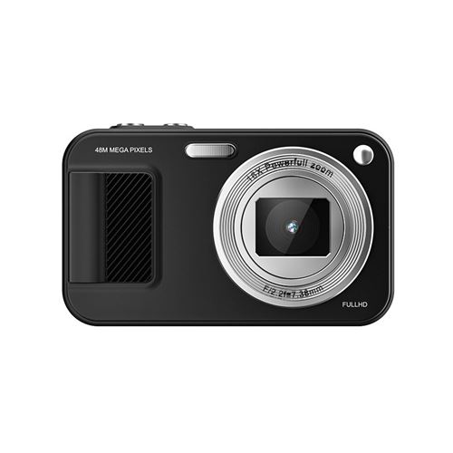 Appareil photo numérique pour enfants, idéal pour les débutants, portable, sans carte SD, couleur noire