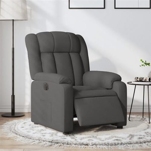 Vidaxl Gris Fauteuil Inclinable Électrique - Foncé - Image 3