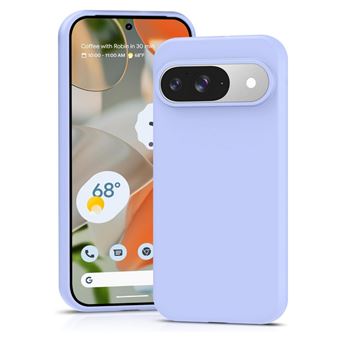 Coque pour Google Pixel 9 et 9 Pro 5G - housse etui silicone gel fine + film ecran - MAUVE - htdmobiles - 1