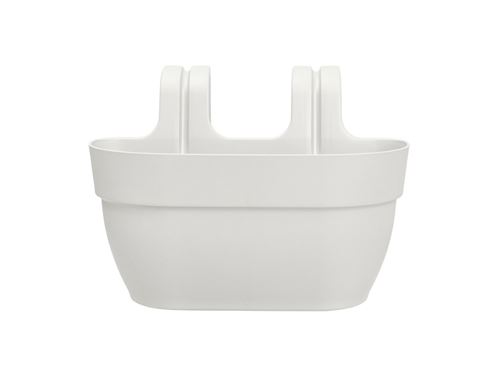 Balconnière en plastique Elho Vibia Campana Easy Hanger Medium blanc soie - 36 x 24 x 26,5 cm