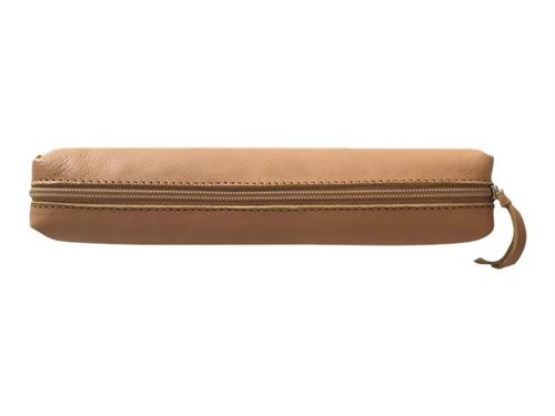 Non Communiqué Beige Clairefontaine - Trousse - Cuir - Naturel