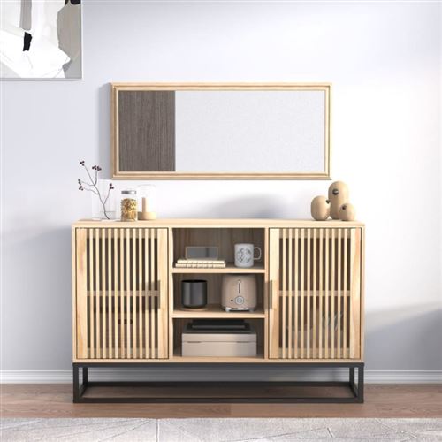 Non Communiqué Marron Buffet 105X30x65 Cm Bois D Ingénierie - Image 1