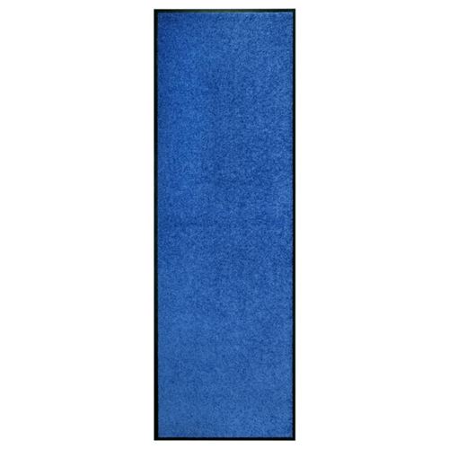 Paillasson lavable Bleu 60x180 cm Vidaxl Bleu
