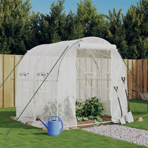 VIDAXL - Serre de jardin - 4 m² - 2x2x2 m - Blanc - Image 2