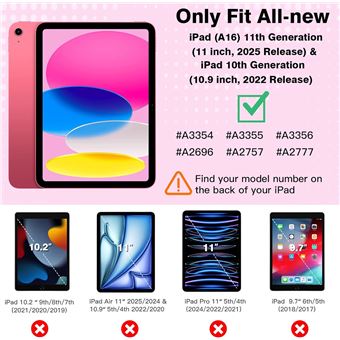 TiMOVO Coque Compatible avec iPad (A16) 11ème Génération 11 Pouces 2025/iPad 10ème Génération 10,9 Pouces 2022, Légère Housse Arrière Translucide en PC avec Réveil/Sommeil Auto, Vert Foncé