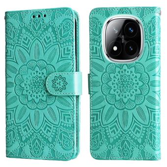 Étui Pour Xiaomi Poco X7 5g Housse De Protection Flip Cuir Fentes Pour Cartes FOXDOCK Vert - 1