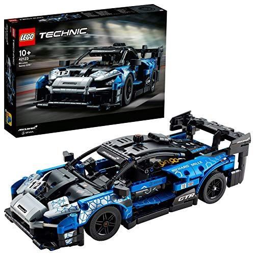 LEGO&copy; - LEGO Technic 42123 McLaren Senna GTR Mod&egrave;le de collection de voiture de sport de course, jeu de construction de v&eacute;hicule 