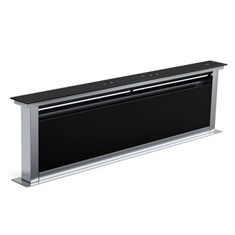 Klarstein Royal Flush Eco Hotte aspirante débit d'air 842 m³/h tête libre Hotte escamotable CEE A Noir - 1