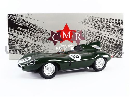 Voiture Miniature de Collection CMR 1-18 - JAGUAR D-Type (LN) - Winner Sebring 1955 - Green - CMR193