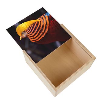 Grande Boîte Décorative En Forme De Livre, Style Shabby, Avec Oiseaux Et Fleurs