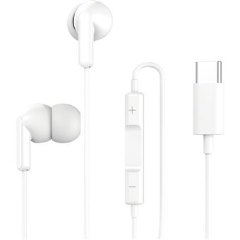 Écouteurs Filaires Intra-Auriculaires USB-C avec Micro et Télécommande Grab 'N Go Blanc - 1