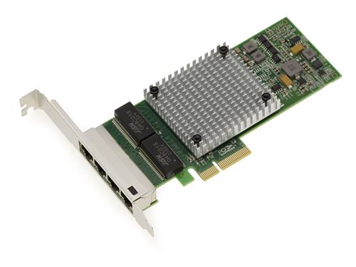 Carte Réseau PCIe x4 4 ports Gigabit LAN RJ45 Ethernet 10 100 1000 1G ...