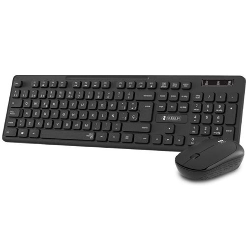 SUBBLIM Ensemble clavier et souris sans fil  Business Slim CSSW10/noir