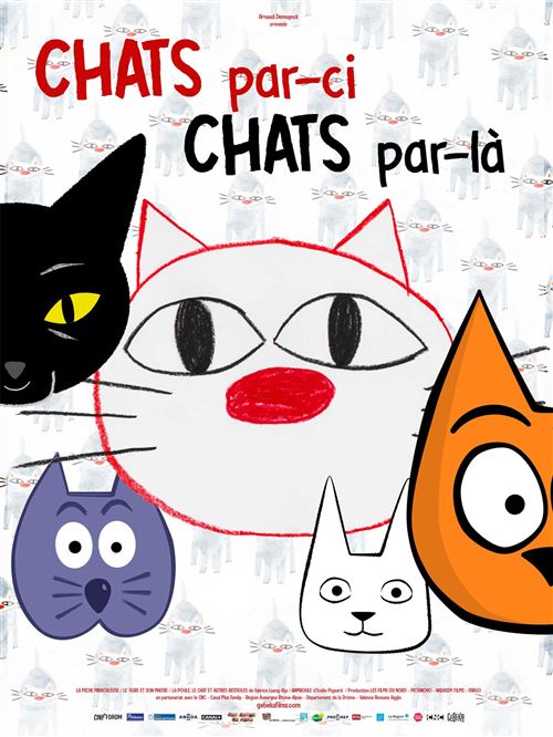 Chats par-ci, Chats par-là - 2019 - Fabrice Luang-Vija - 116x158cm - Affiche de cinéma originale pliée