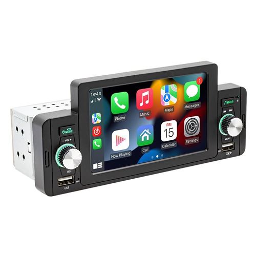 Autoradio Bluetooth 5.1 5 Pouces Avec Mirror Link Et Commande Volant YONIS