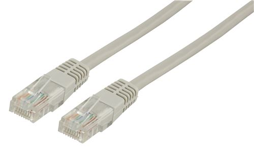 Cordon RJ45 patch UTP CAT5e alu / cuivre - 10,00 m