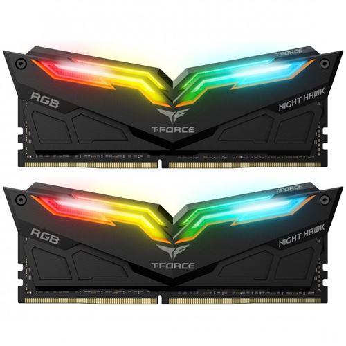 Team group t-force nighthawk noir, rgb, ddr4-3000, cl16