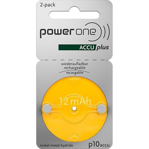 ACCU Powerone taille 10 pour appareils auditifs