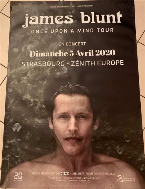 James BLUNT - Once Upon a Mind Tour 2020 - 80x120cm - Affiche