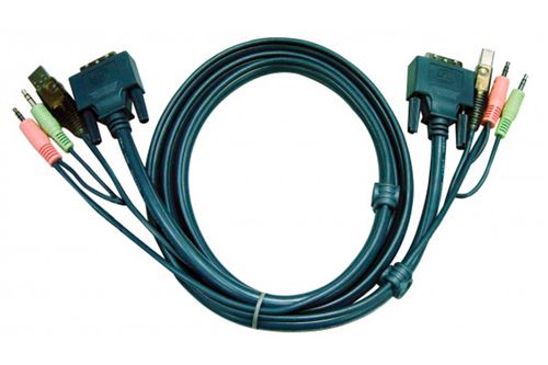 ATEN 2L-7D02U - video/USB/audiokabel - 1.8 m