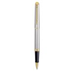WATERMAN Hemisphere Stylo roller, acier inoxydable, recharge noire pointe fine, Coffret cadeau