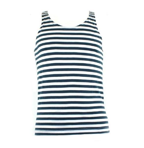 Débardeur / Marcel / Marinière 100% coton rayé bleu et blanc Miltec XXXL