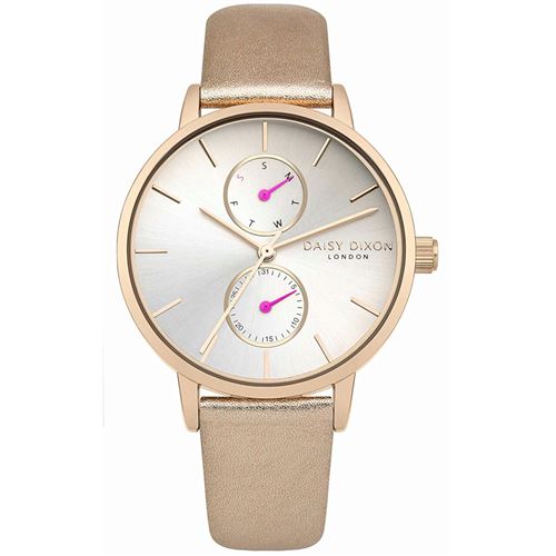 Daisy Dixon Montre Femme, Mixte DD086CRG Blanc