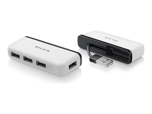 Belkin Travel - concentrateur (hub) - 4 ports - Ordinateur de bureau
