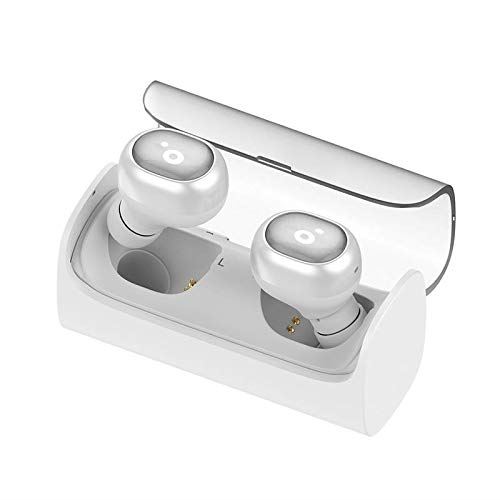 Sunstech wavepods – Casque Bluetooth avec Microphone intégré, Blanc