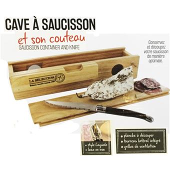 6€ sur Cave A Saucisson Et Son Couteau Inox Grille Ventilation Cuisine -  Autres jeux d'éveil - Achat & prix