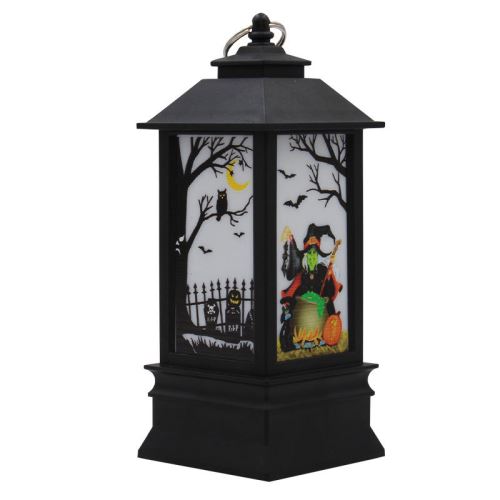 Lampe Sorcière Lumineux Halloween Décoration - Noir