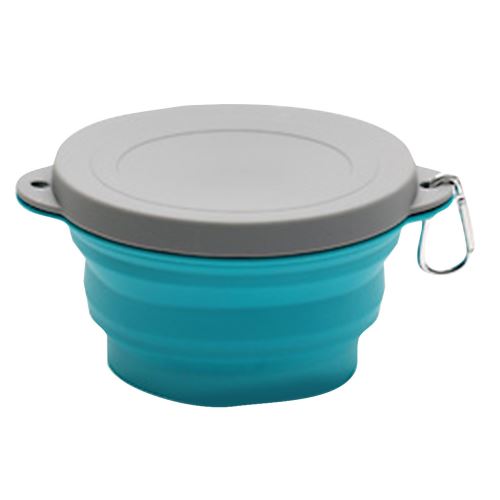 Pliant en silicone portable en plein air de pique-nique Bowl Bowl Creative Voyage Bowl_Kiliaadk1406