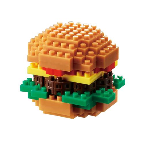 Nanoblock-nanoblock-NBC-217-Hamburger Jouet, NBC-217, Multicolore