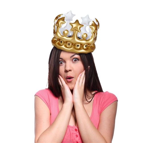 Couronne gonflable Reine d'un jour
