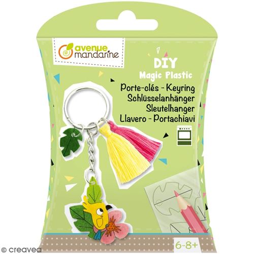 Kit DIY - Porte-clé oiseau en plastique fou