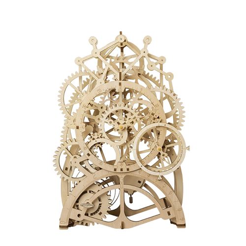 GENERIQUE - Puzzle 3D DIY - Jeu de Construction en Bois - Beige - Image 2