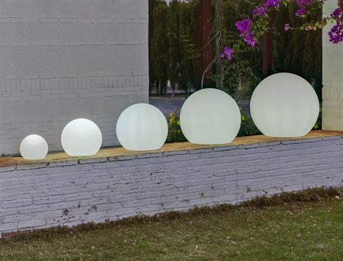 Boule sphère lumineuse flottante Buly 40 Newgarden outdoor extérieur solaire+batterie rechargeable led/rgb