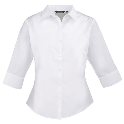 Premier - Chemisier à manche 3/4 - Femme (FR 50) (Blanc) - UTRW1093