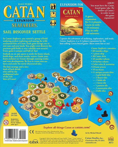 Catan Seafarers Marins Extension du Jeu de société Les colons de (Version française Non Garantie)