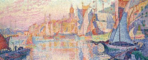 Paul Signac Papier Peint Photo/Poster Autocollant - Le Port De Saint-Tropez, 1901-1902, 1 Partie (120x240 cm)