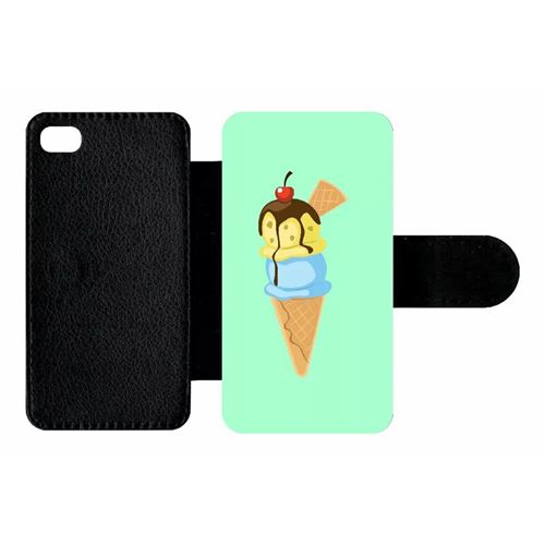Etui À Rabat Apple Iphone 4 Et 4 S Glace Cornet Vert