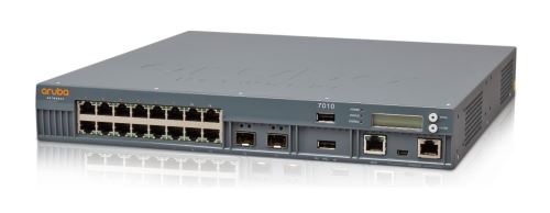 HPE Aruba 7010 (RW) 16P 150 W PoE + 10/100/1000Base-T 1 G base de x SFP 32 AP and 2 K clients Contrôleur