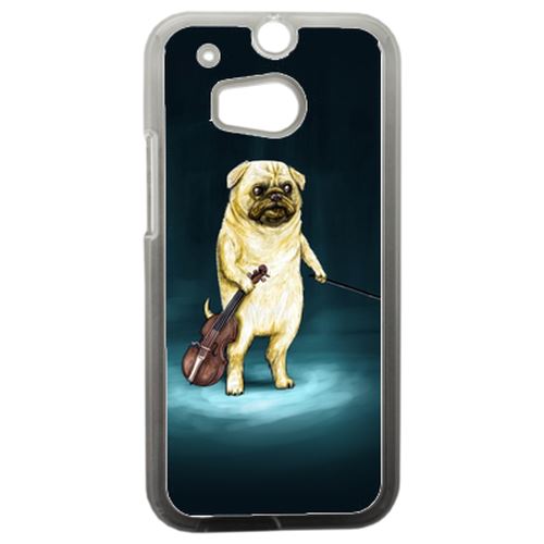 Coque Chien Qui Fait Du Violon Compatible Htc One 2 M8 Transparent